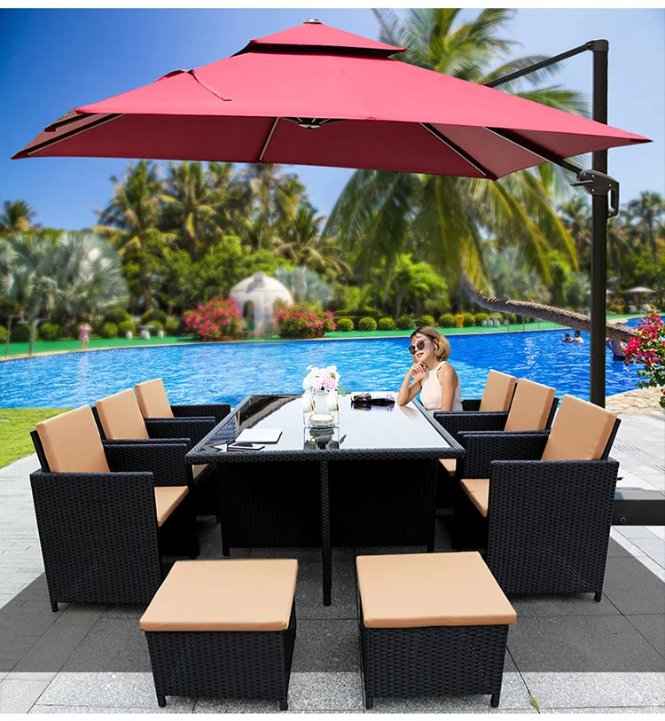 Luxury Garden Furniture Outdoor Sets Unique Modern Back Yard Patio Furniture Sets Rattan Lounge European Mueble Jardin Furniture