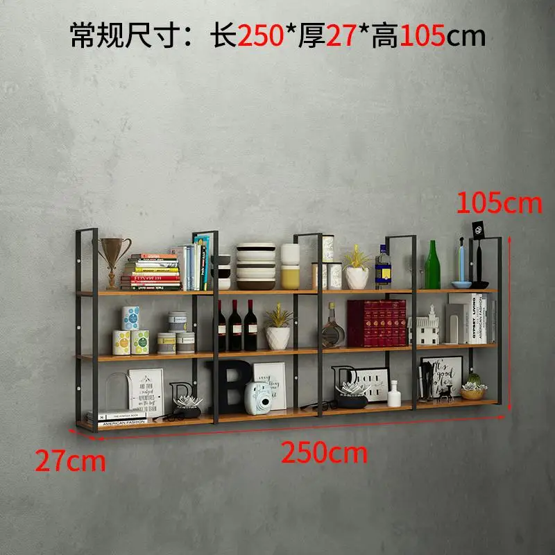 New Nordic Style Wall Rack Multi-Layer Wine Rack Wall Hanging Flower Bookshelf Front Desk P Iron Art Beauty Salon Barber
