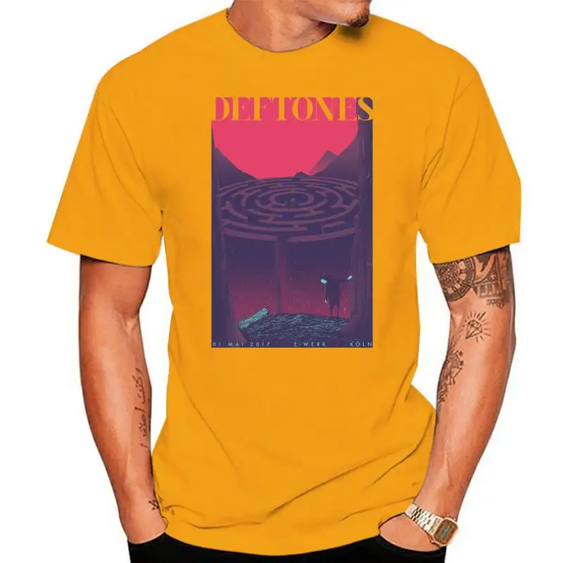 

Новая футболка DEFTONES E-Werk Koln Tour 01 Mai, Черная мужская модель США