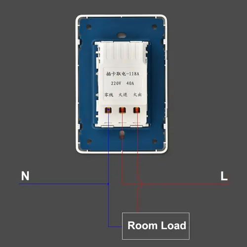 에너지 절약 스위치용 삽입 카드, 모든 카드, 125K ID, 13.56M IC 카드, 고출력 220V, 8000W, 40A, 15 초 시간 지연, 10 개 5