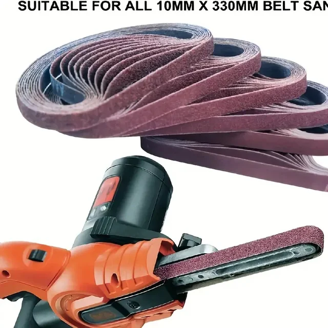 Set 6 Nastri Abrasivi In Ossido Di Alluminio - Grana 60/80/100/120/150/180 Per Levigatura - Foto 8