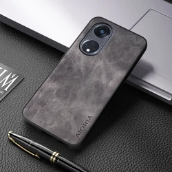 Luxurious PU Leather Skin Case for Reno 8 5G (Gray)