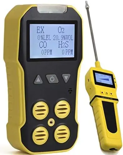 DETECTORS FD 4 Gas Monitor + Pump USA NIST Calibration Certificate USB Recharge Sound, Light & Vibration Alarms