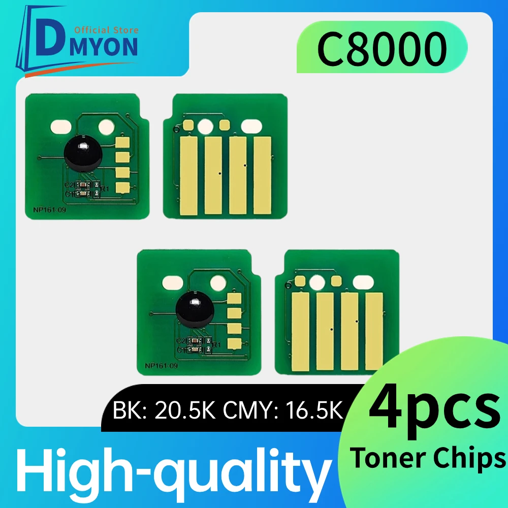 4PCS cartridge chip For Xerox VersaLink C8000 Toner Chips 106R04053 106R04050 106R04051 106R04052 W.EU Metered printer toner