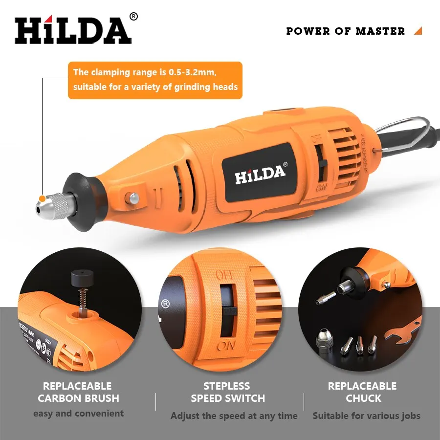 Electric Mini Drill Grinder Engraving Pen Mini Drill Electric Rotary Tool Grinding Machine Accessories 4