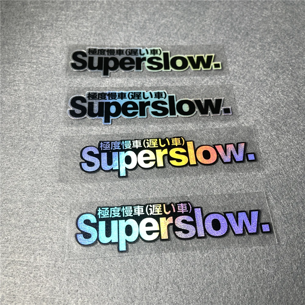 Car Sticker For Japanese Superslow Snail Speed Motorcycle Helmet Guitar Keyboard Auto Window Decal Decoration Reflective