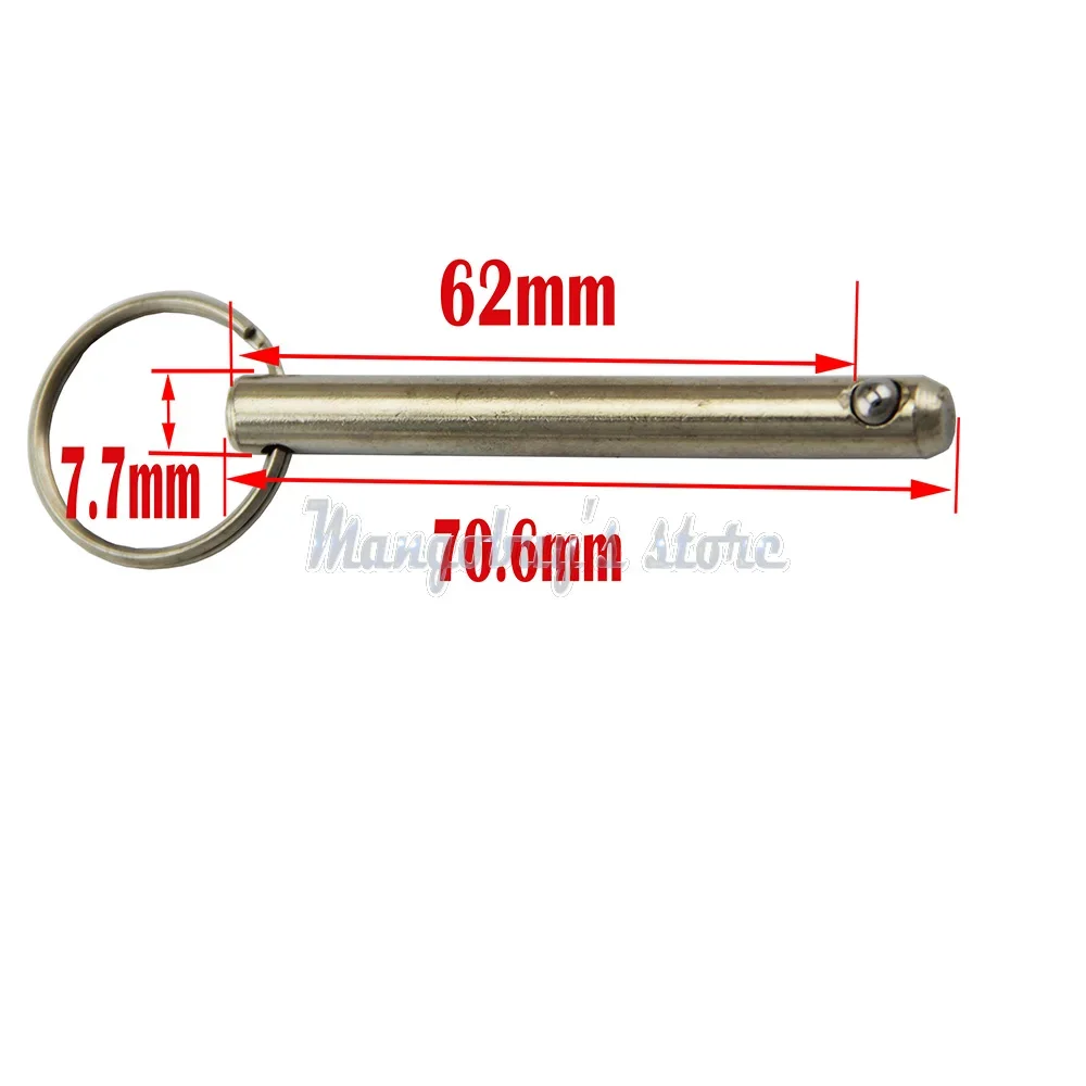 1 Piece Quick Release Push / Pull Ball Lock Pins Pin Diameter 6mm 8mm 10mm With Sprung Ball End quick release ball lock pins