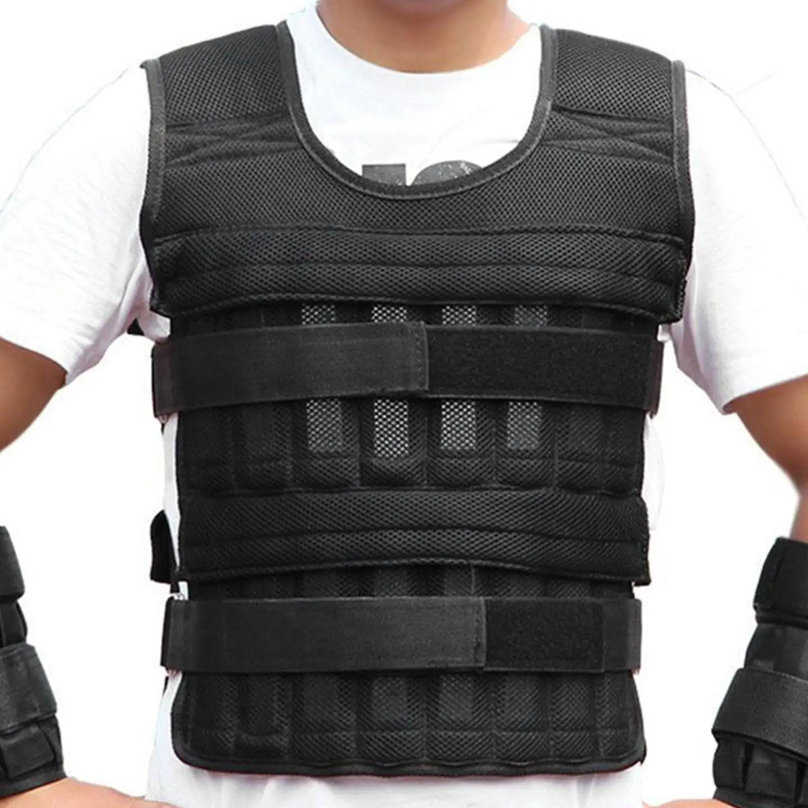 110lbs weight vest with 32 Pocket Adjustable Weight Strength Training Weight