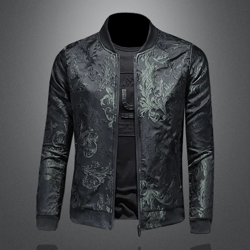 Men's Jacket Slim Fit Luxurious Clothes with Hollow Out Pattern Newly launched personalized and fashionable men's jacket coats