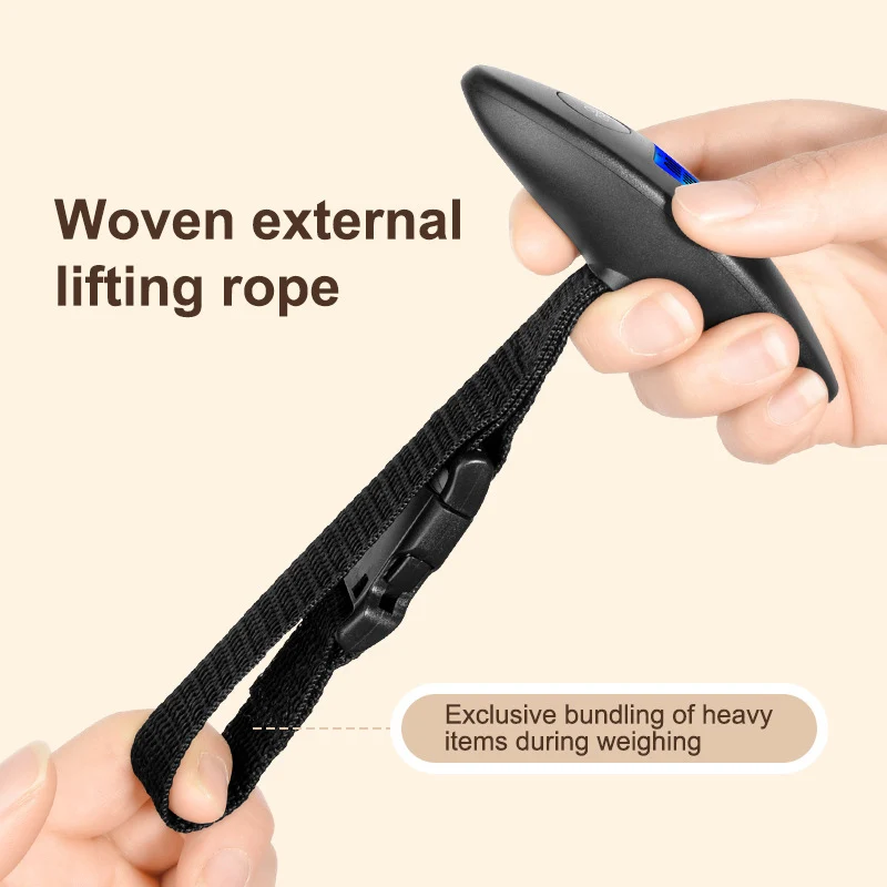 40kg/100g LCD Digital Scale Electronic Luggage Portable Travel Digital Hanging Scales With Webbing