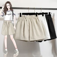 Plus Size Summer Shorts For Women 2025 Korean Style High Elastic Waist Mini Shorts Women Wide Leg Loose Shorts Female - Image 2