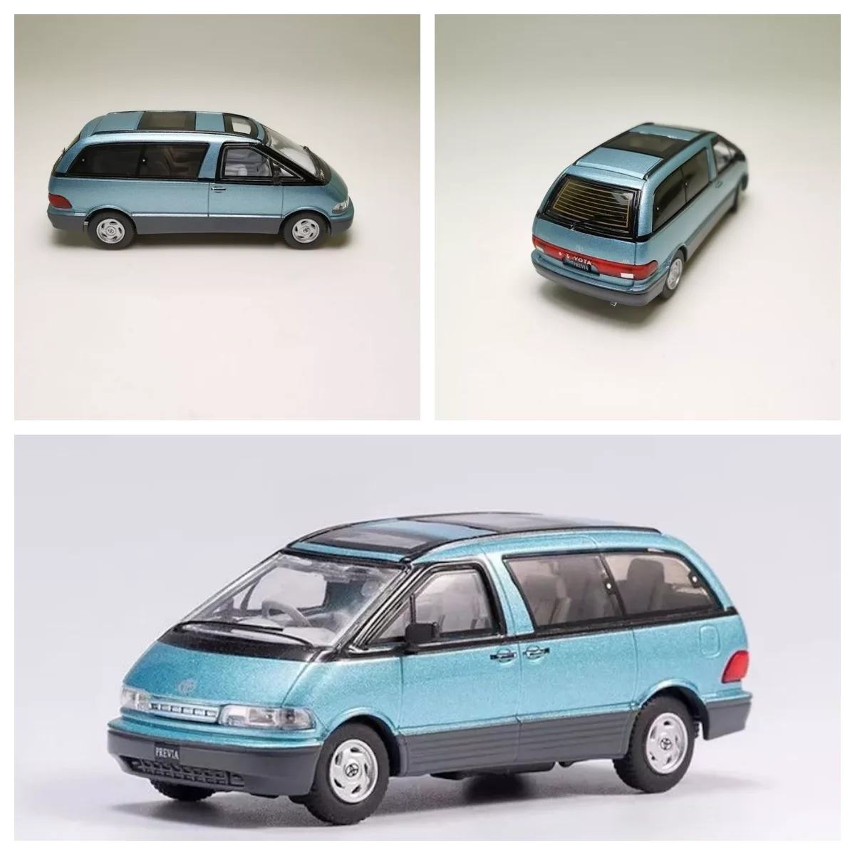 Мини-фургон ZD GCD 1:64 Previa MPV, Спортивная модель синего отлитого металлического автомобиля, коллекционная лимитированная коллекция, хобби-игрушки