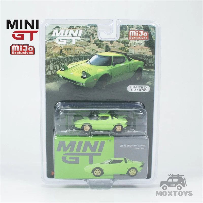 Mini Gt Mijo Exclusive 1:64 Lancia Stratos Hf Strada Verde Chiaro Green Diecast Model Car