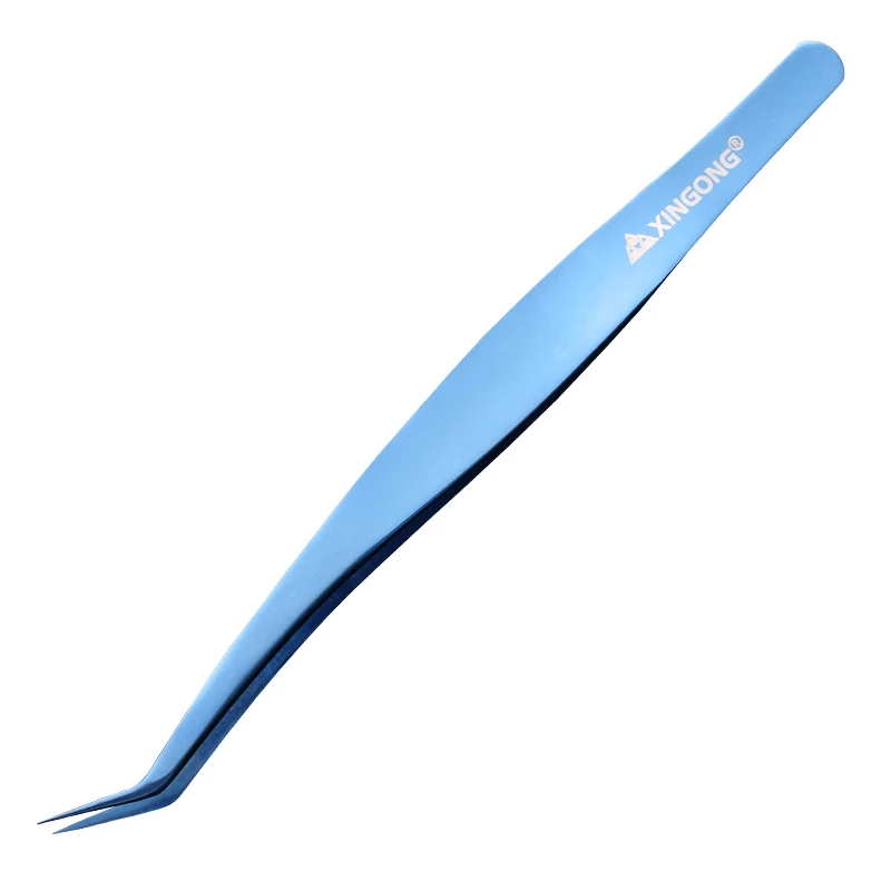 

High Precision Eyelash Grafting Specialized Professional Eyelash Tool Dolphin Clip Golden Feather Flower Tweezers