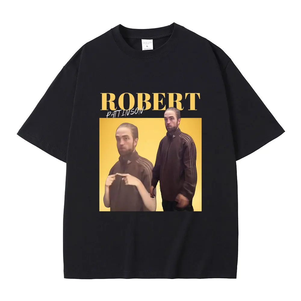 

Robert Pattinson Funny Meme T-shirt Edward Cullen Graphic Tshirt Men Women's Casual Vintage Oversized T Shirts Male Short Sleeve