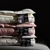 95 White Goose Down Pillows For Sleeping Double-Layer Gongsatin Jacquard Anti Mite Health Care Bedding Hotel Neck Pillows 6