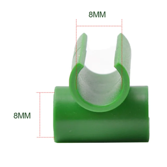 50 Darab 8 Mm -Es Növényi Tartó Klipek Napellenző Oszlop Kert Gyors Beállítva Bambusz Nád Flexi Golyó Ketrec Háló Csatlakozó Rögzített Csat - Image 4