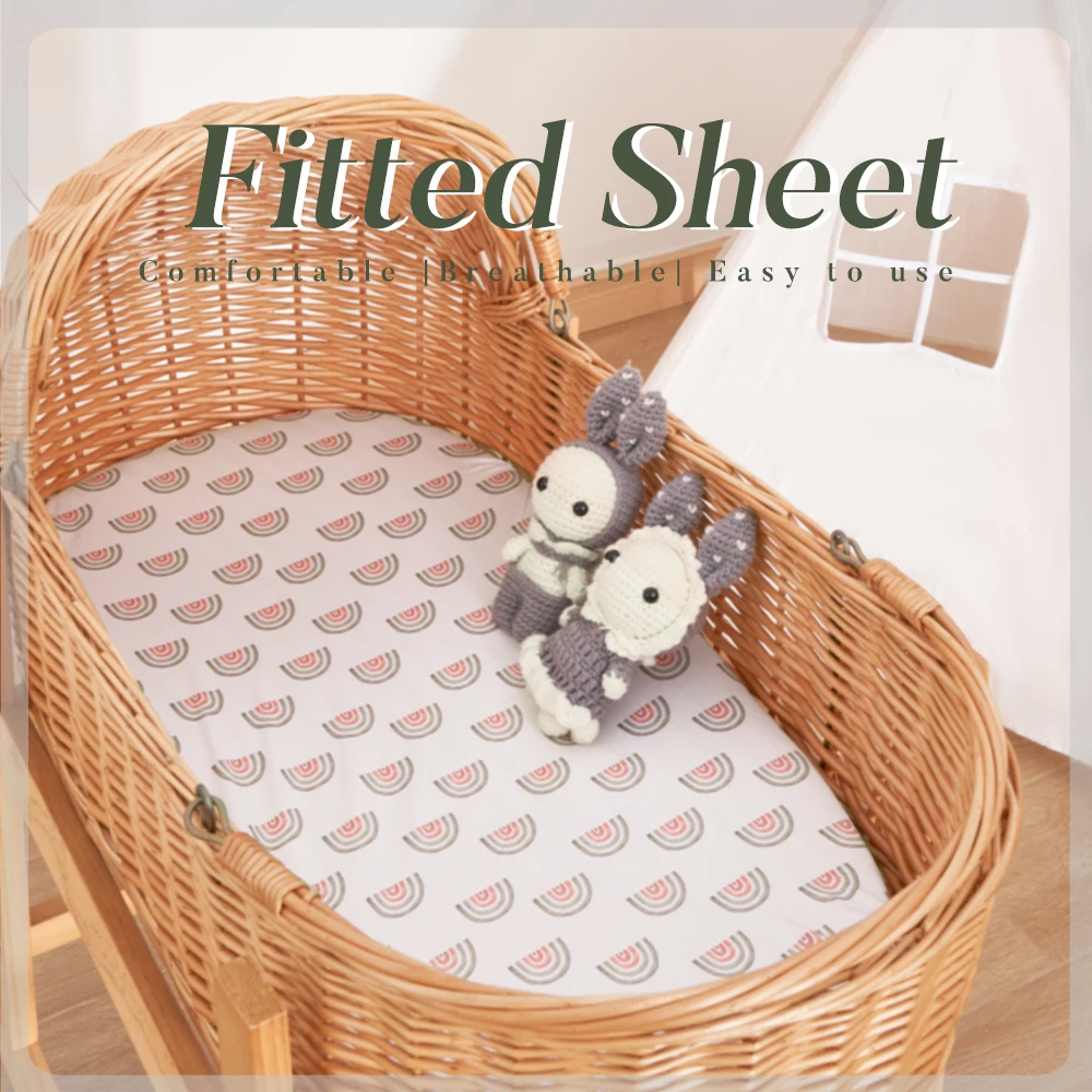 Nature Pattern Bassinet Sheet for Baby