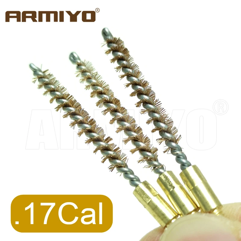Armiyo.17Cal.177Cal 4,5mm Rohrreinigungsbürste für Schmutz und Kohlenstoffablagerungen, Eisenkabel-Reinigungsbürste, Jagdzubehör – Detail 1