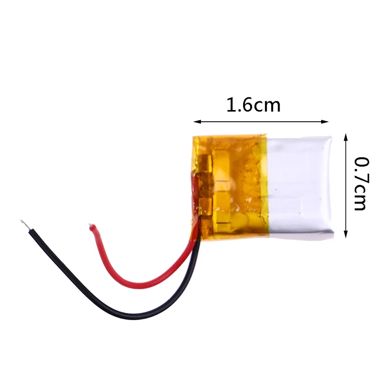 3.7V 40mAh 401215P Lithium Polymer Rechargeable Battery For MP3 DVD Toy Watch Selfie Stick Hearing Aid Reading Pen Cells 1Pcs