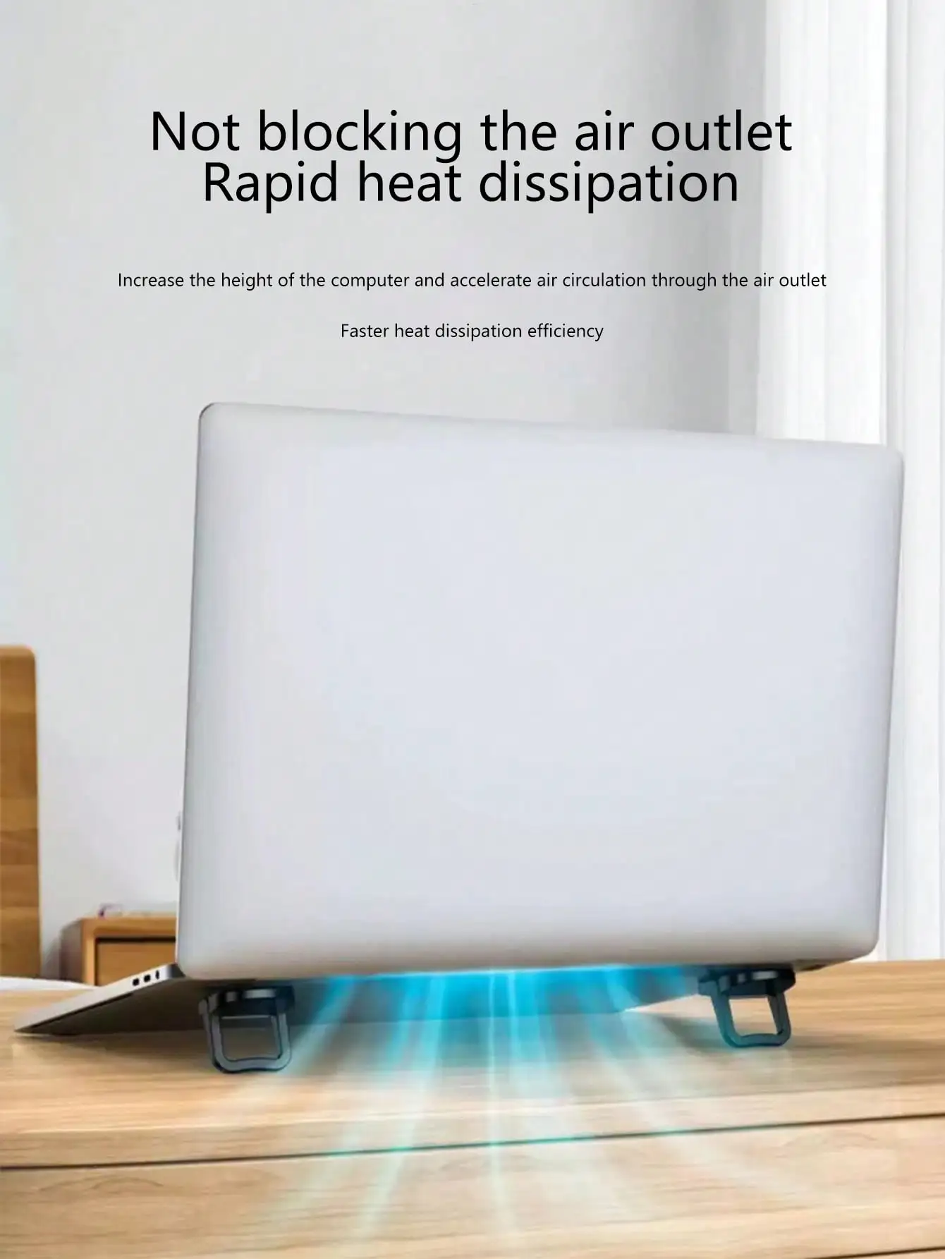 알루미늄 합금 노트북 스탠드, 휴대용 접이식 키보드 스탠드, 높이 조절 냉각 스탠드, 노트북/키보드용 범용 접이식 투명 스탠드