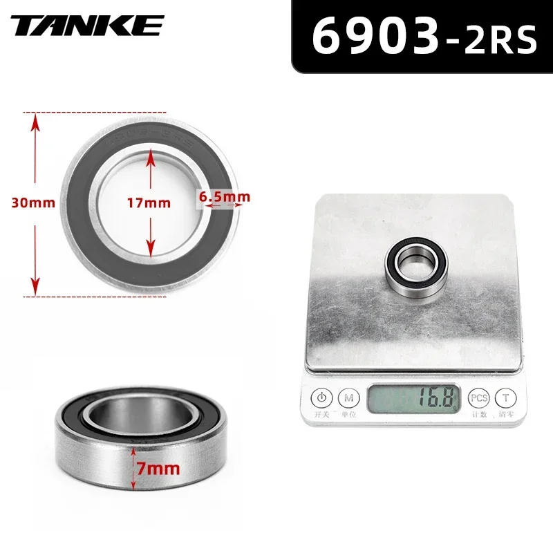 Bicycle hub NBK bearing Palin 16257 or 6902 or 6804 6903 2RS Sealed Bearing Repair Parts For TANKE TH-390 Bicycle Accessories