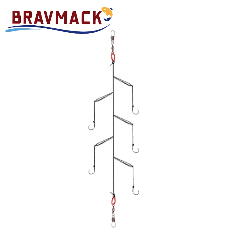 1pack(5pcs) String Hooks 3 # -13 # High Carbon Steel Fishing Hook Rigs Swivel Single Fishing hook Barbed Sharp Hook 4