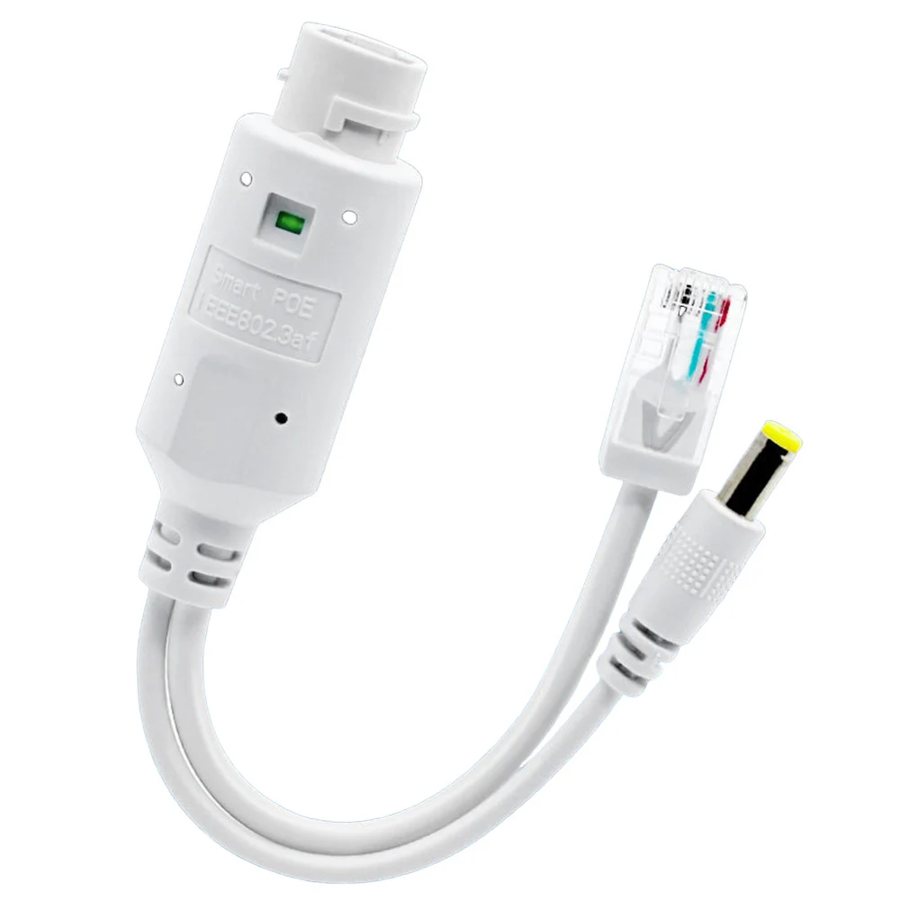 【Get the Perfect Fit】 48V To 12V POE Spliter Waterproof Supply Module Injector Extender IEEE802.3af/at Compliant POE Cable 10/100Mbps for IP Camera.