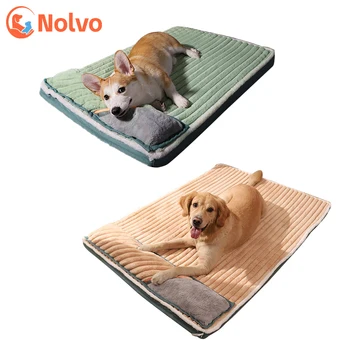 소형견용 강아지 침대 패드 쿠션, 3-40kg, 대형견용 수면 침대 및 집, 매우 부드럽고 내구성 있는 매트리스, 탈착식 애완 동물 매트