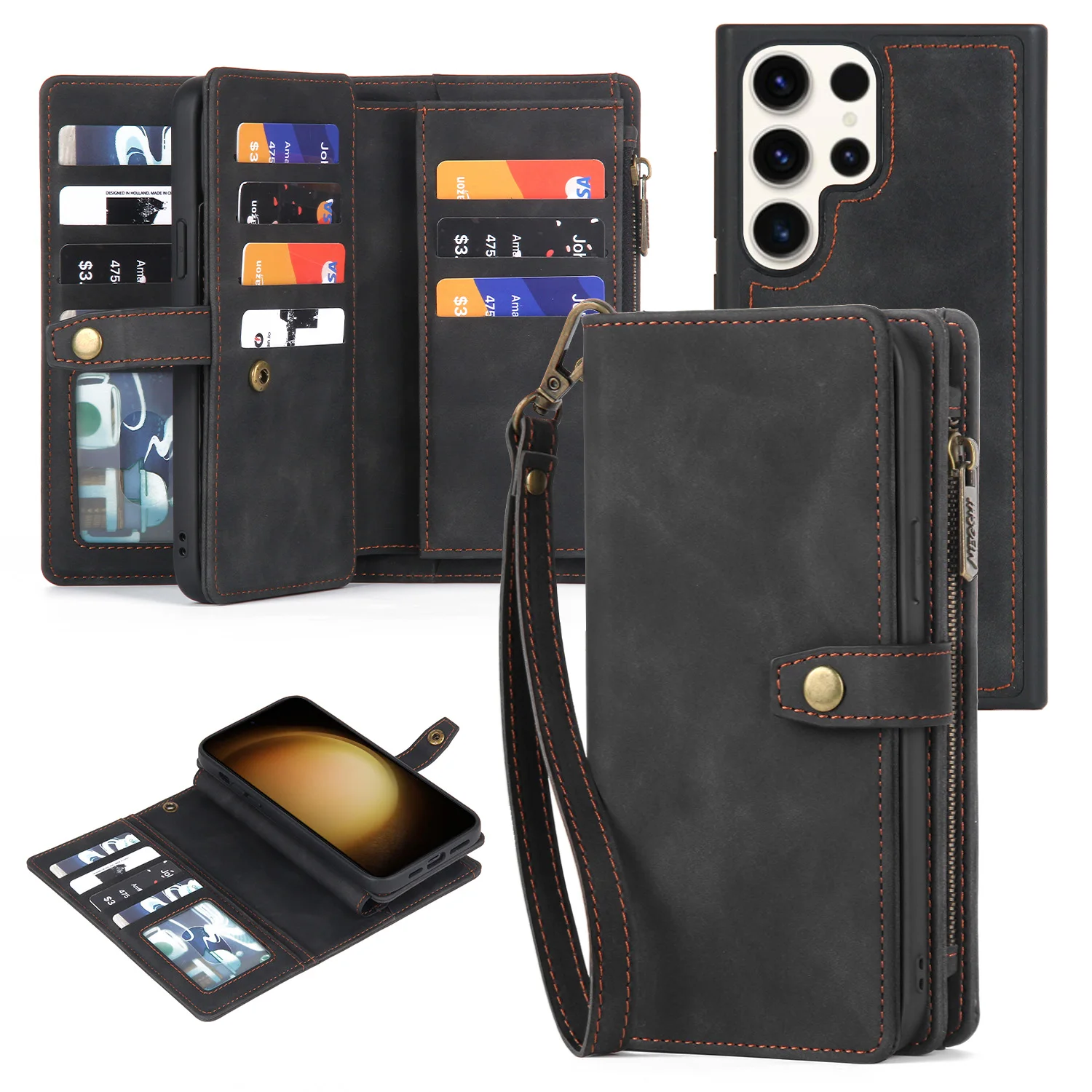 Multifunctional Wallet Leather Case Cover
