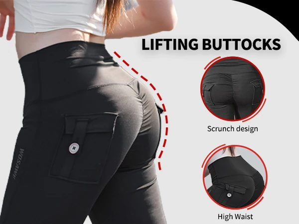 WOSAWE 여성용 오토바이 바지 여성용 모터바이크 요가 레깅스 힙업 효과 도시 라이딩 팬츠
