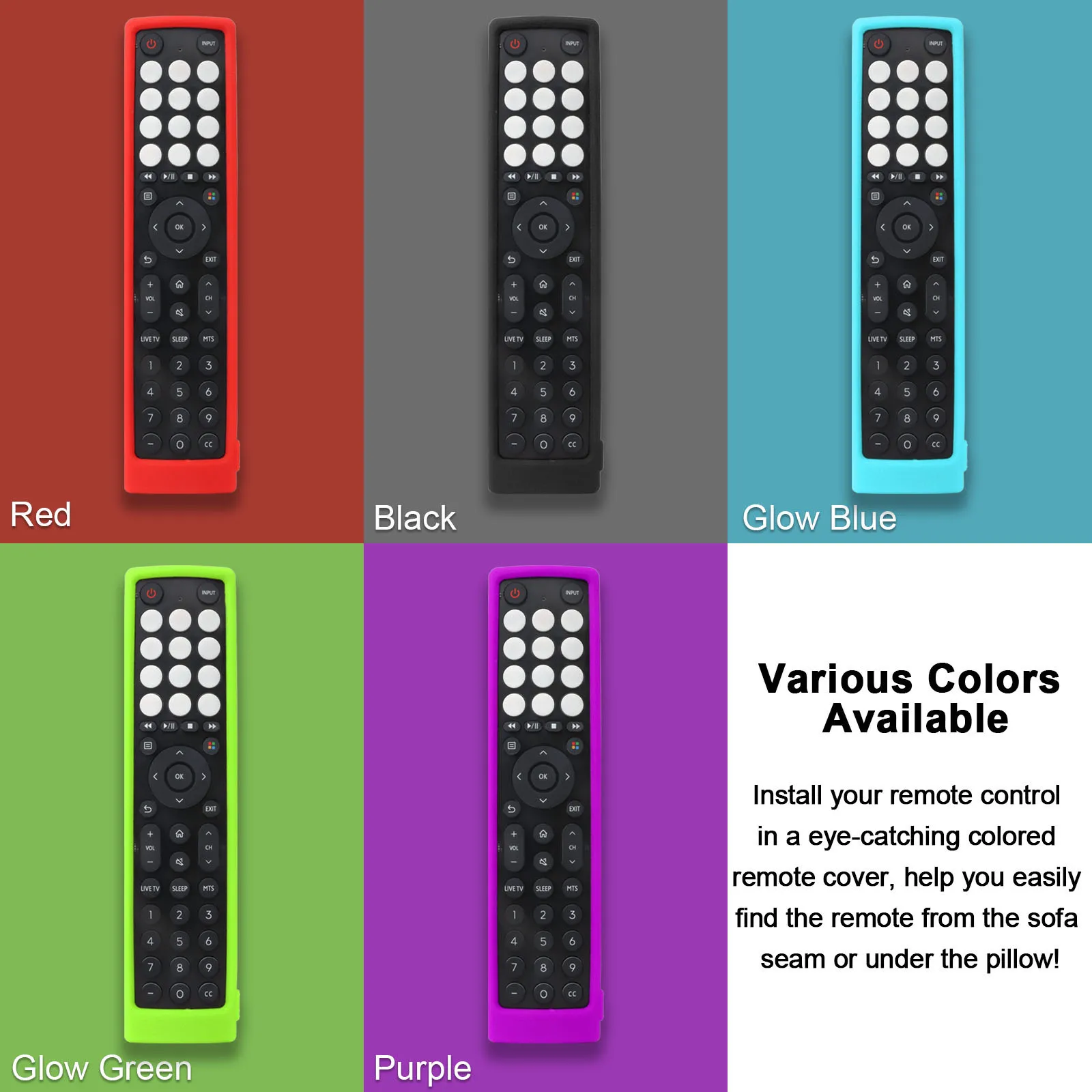 Enhanced Silicone Anti-Slip Protective Remote Control Case