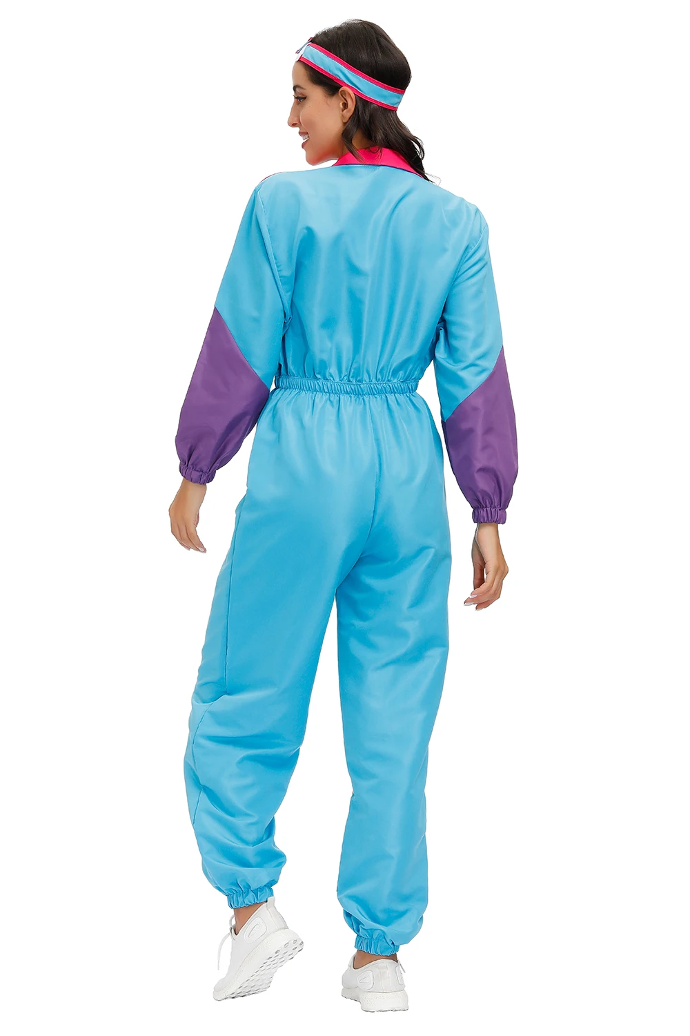 Festa di carnevale Donna anni '80 anni '90 Hippie Disco Costumi Cosplay Retro Hip Hop Tuta Outfit Purim Costume di Halloween - immagine 3