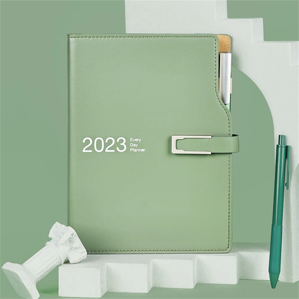 2023 Agenda Weekly Planner 365 Days A6 Leather Notebook Daily Plan Planner  Notebook Agenda Organizer Stationery School Supplies - AliExpress