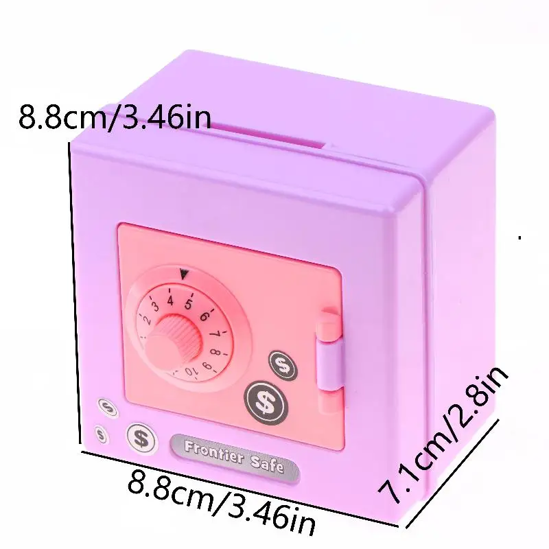 Mini tirelire à combinaison, coffre-fort pour enfants, boîte à monnaie à code rotatif, cadeau_voghion.com