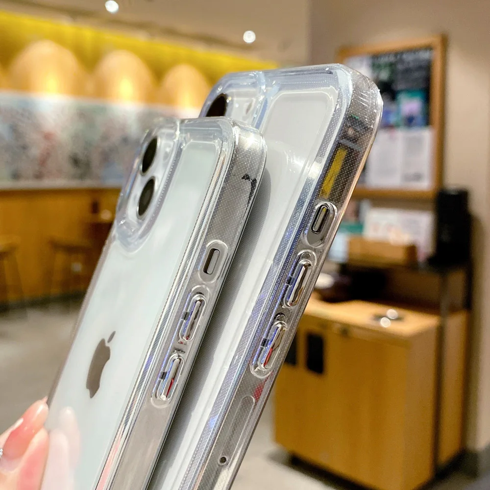 Sleek Transparent Silicone Protective Phone Case