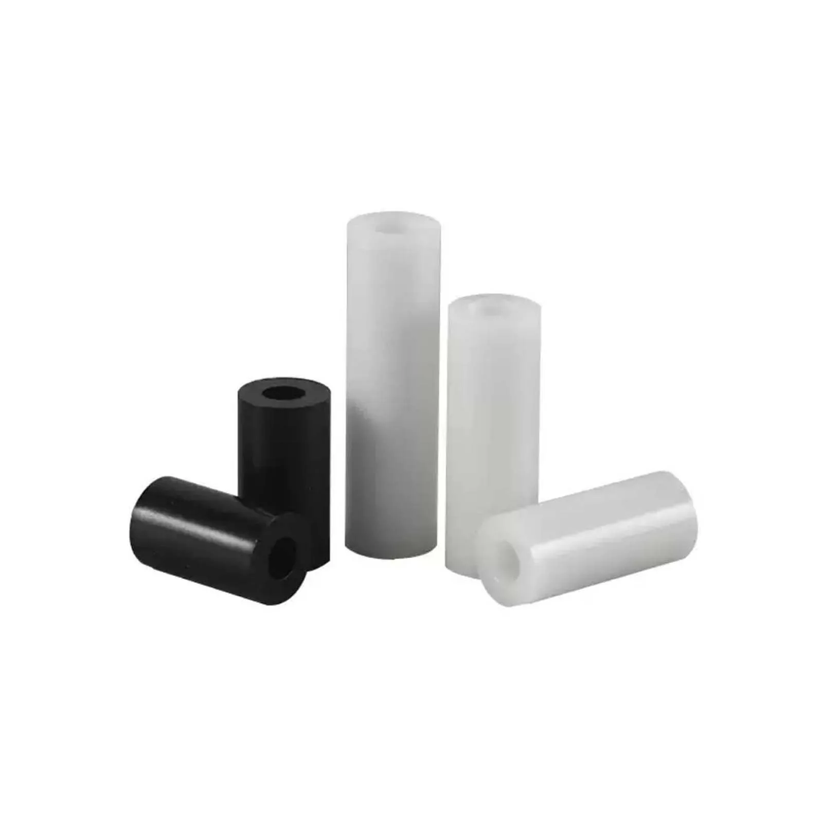 Plastic washers 20/100pcs Black White ABS Nylon Plastic Non-Threaded Spacer Hollow Standoff Washer For PCB Board M3 M4 M5 M6 M8 M10 Screw Bolt
