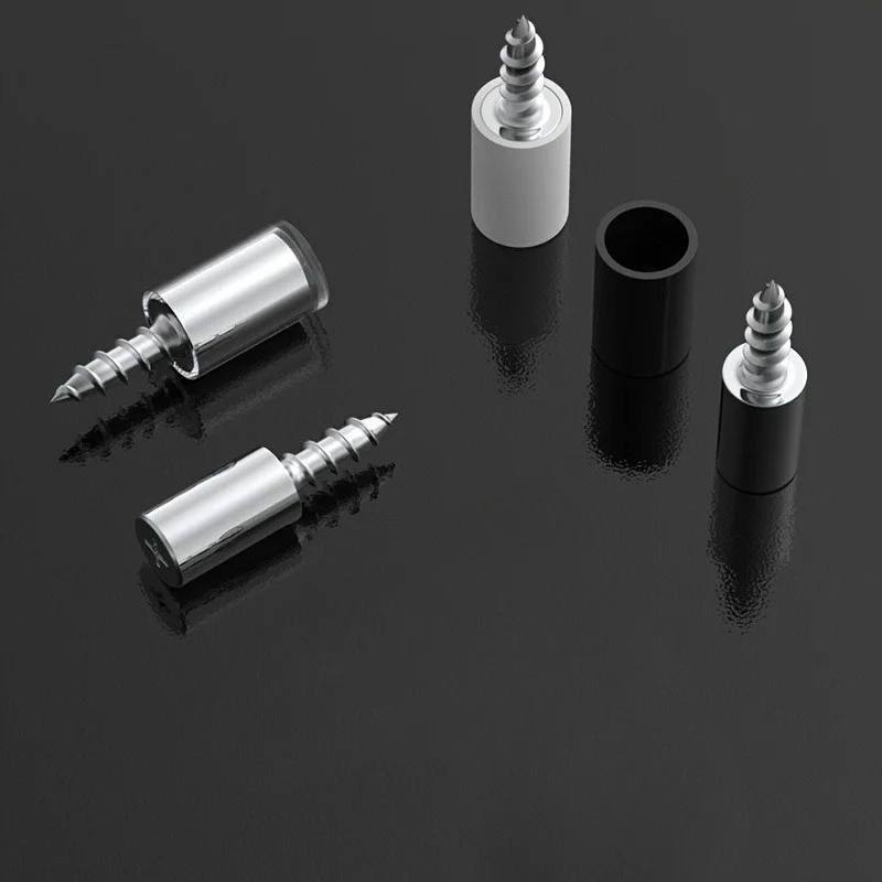 52pcs Self Tapping Screws - Galvanized Finish, Partial Thread, Round Head, for Wood, Phillips Slot, Fastening Accessories