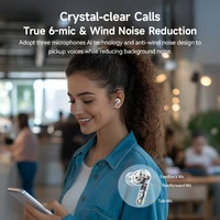 QCY Melobuds N50 ANC Bluetooth 5.4 Wireless Earphones Active Noise Cancellation 6 Mics Clear Call Earbuds Multipoint Connection - Image 4