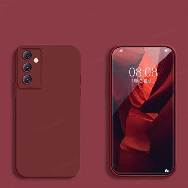 

New For Samsung Galaxy S24 Plus Case Cover Samsung S24 Plus Funda Camera Protector Liquid Silicone Coque Samsung Galaxy S24 Plus