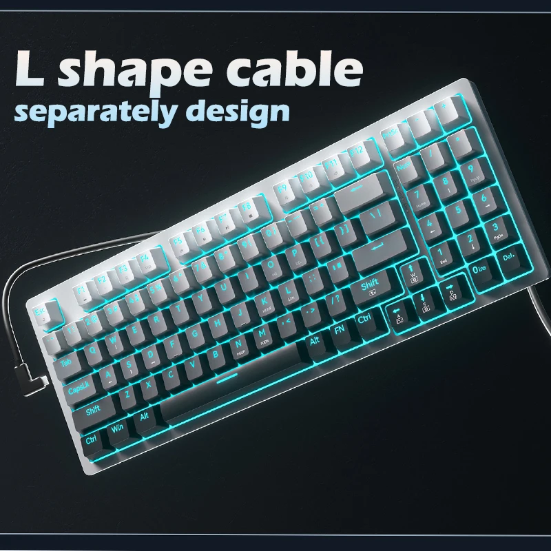 ゲーミングキーボード メカニカルゲーミングキーボードZifriend-ZA94,RGB,人間工学に