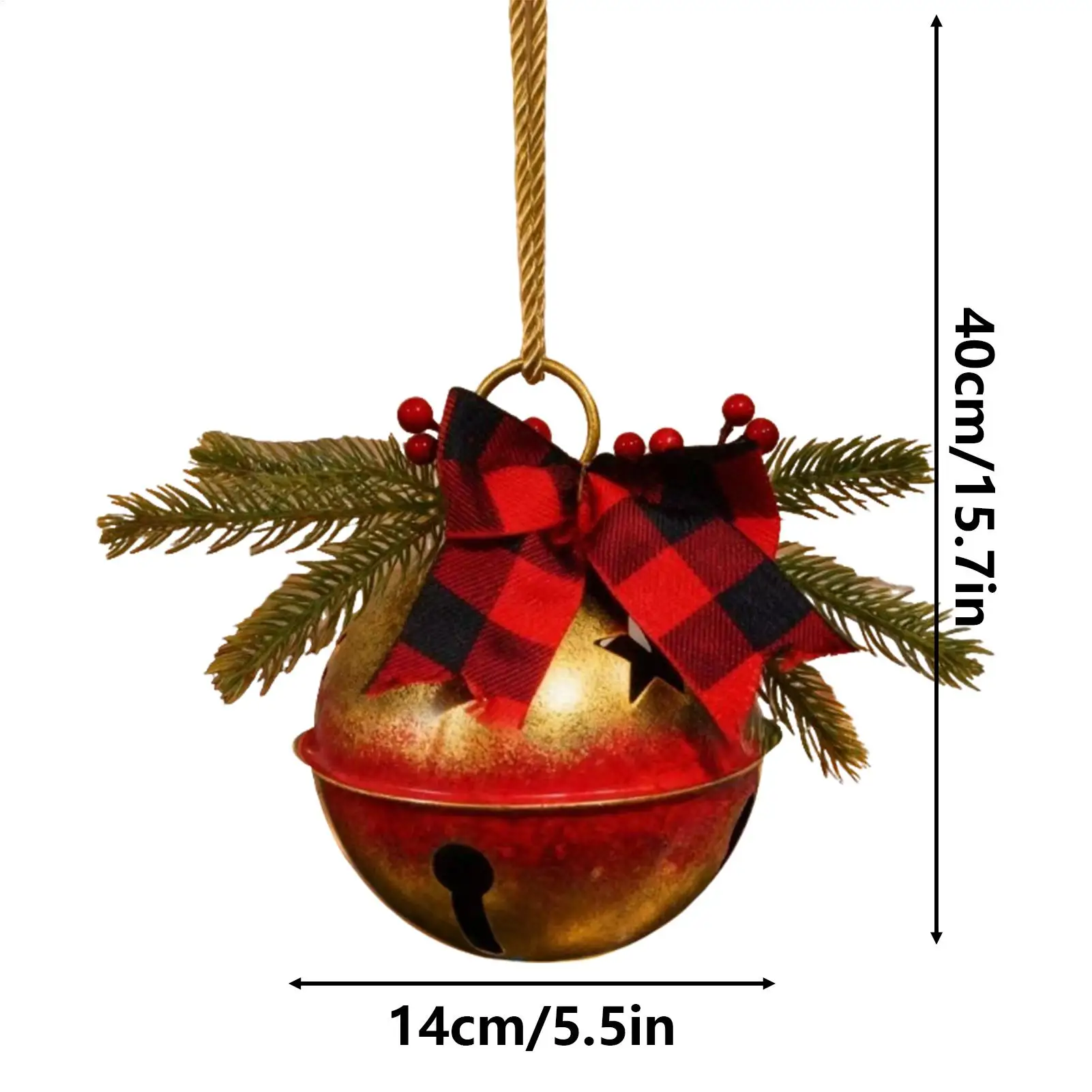 Christmas Bells For Tree Classic Festive Celebration Christmas Large Bell Bwith Ow For Window Staircase Wall Living Room Bedroom