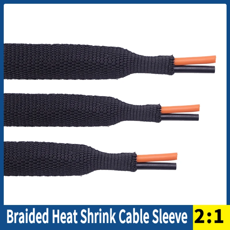 Manicotto Del Cavo Intrecciato Tubo Termoretraibile 6/8/10/12Mm Isolamento Ignifugo Pet Auto Line Organizer Wire Wrap Guaina Di Protezione