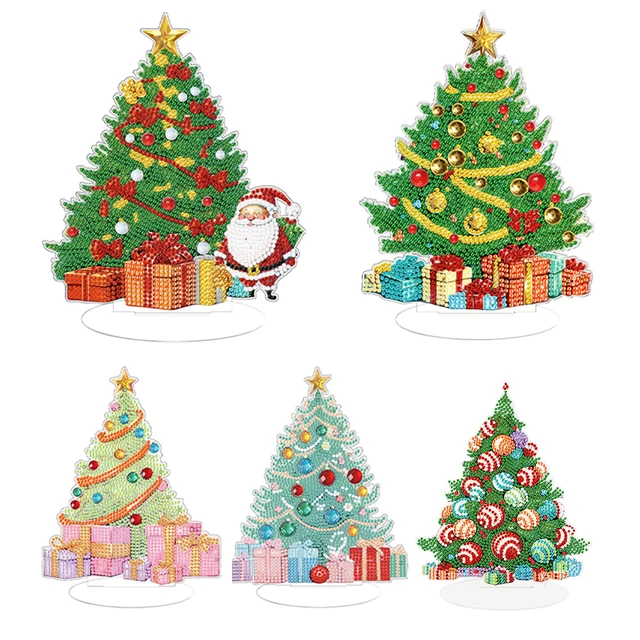 Diamond Painting Christmas Tree Ornaments  Diamond Art Christmas Ornaments  - 10pcs - Aliexpress