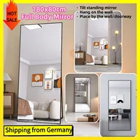 Зеркало для всего тела Comanlai 180x80 см, зеркало в полный рост из закаленного стекла, напольное зеркало, подвесное вертикальное или наклонное настенное зеркало