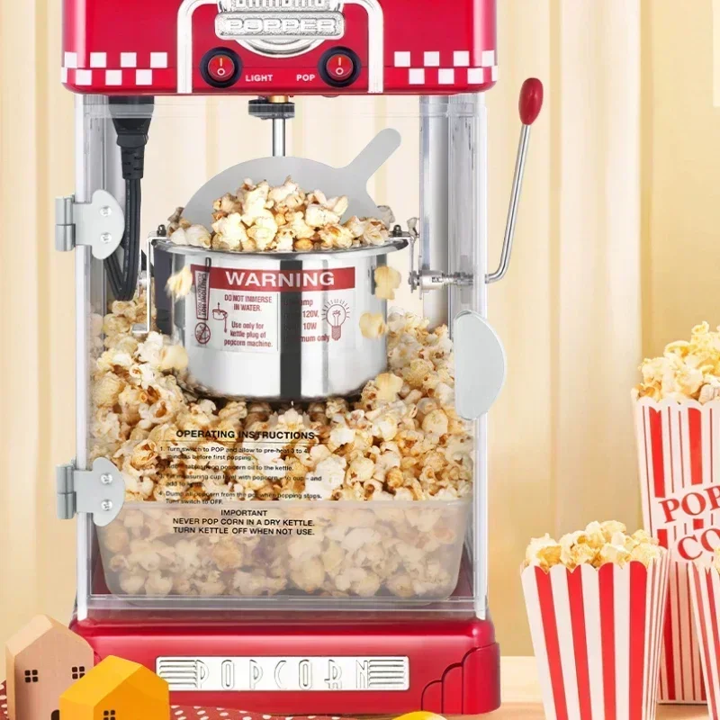 Popcorn Machine Stall Automatic Electric Heating Spherical Popcorn Machine Household Pop Corn