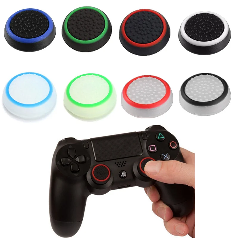 4 Pezzi Thumb Stick Grips Caps Per Ps4 Pro Slim Silicone Analog Thumbstick Grips Cover Per Xbox Ps3 Ps4 Accessori