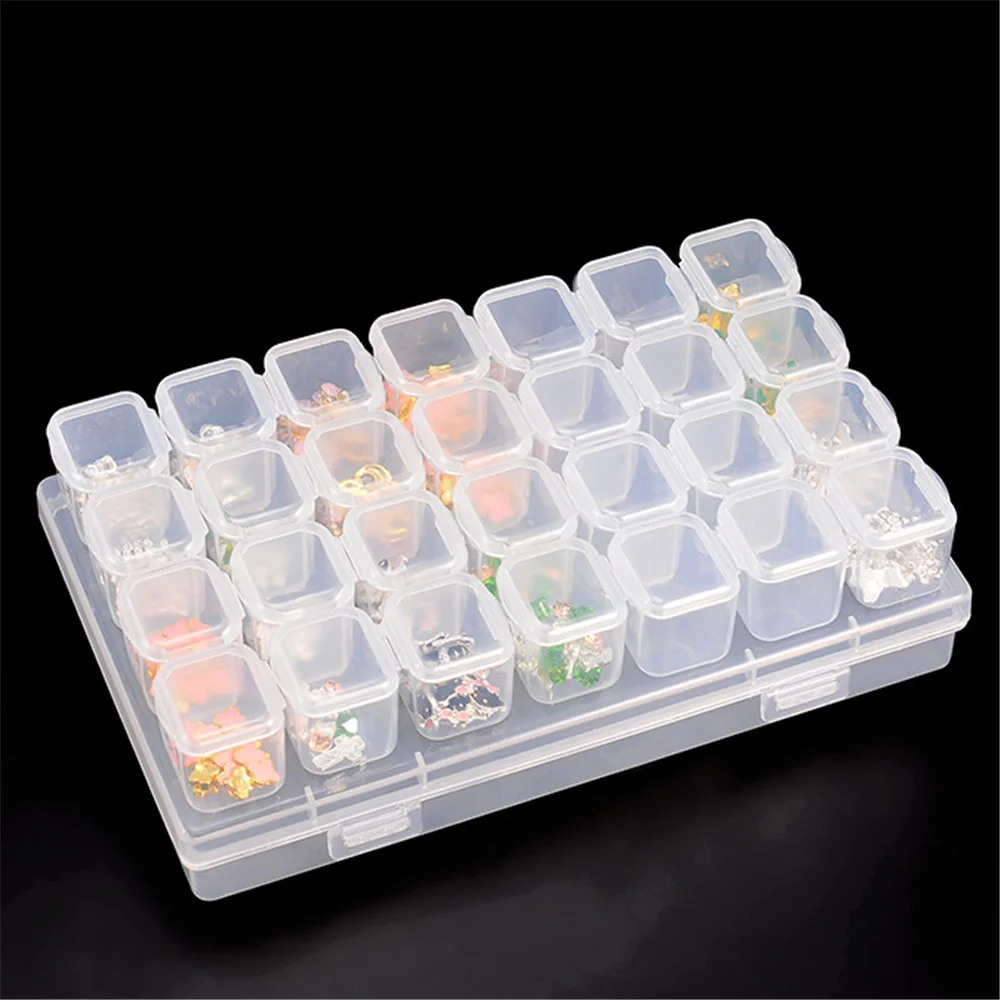 5D DIY Diamond Painting Box Accessories Partition 28/56 Grids Slots Diamond Mosaic Storage Tools Home Decoration Products 3