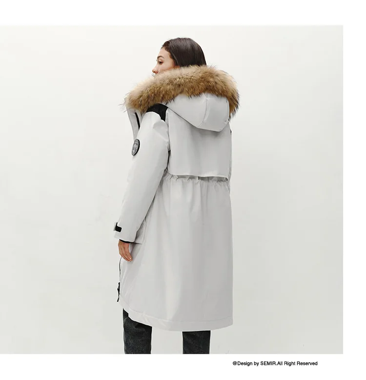 Women Goose Down Jacket | Waterproof Winter Coat with Thermal Insulation & Loose Fit Design