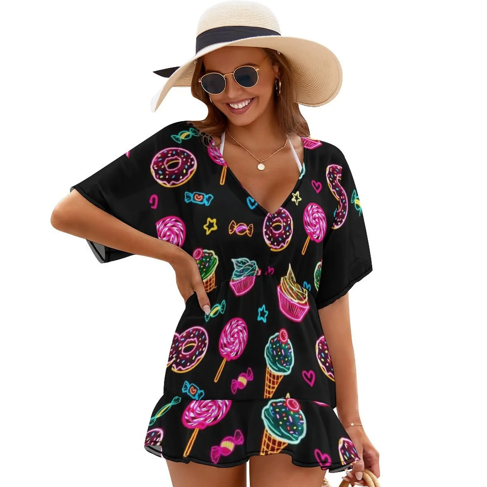 

Neon Candy Cover Ups elegant chic wedding evening dresses women's summer clothing 2024